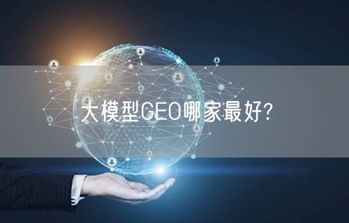 大模型GEO哪家最好?
