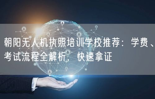 朝阳无人机执照培训学校推荐：学费、考试流程全解析，快速拿证