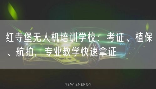 红寺堡无人机培训学校:考证、植保、航拍,专业教学快速拿证