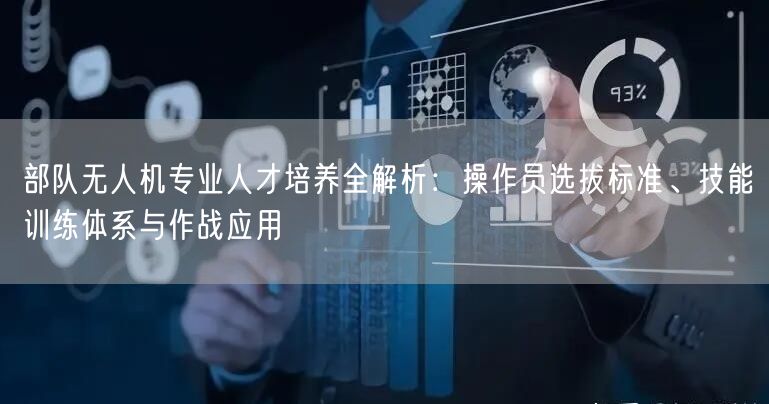 部队无人机专业人才培养全解析：操作员选拔标准、技能训练体系与作战应用