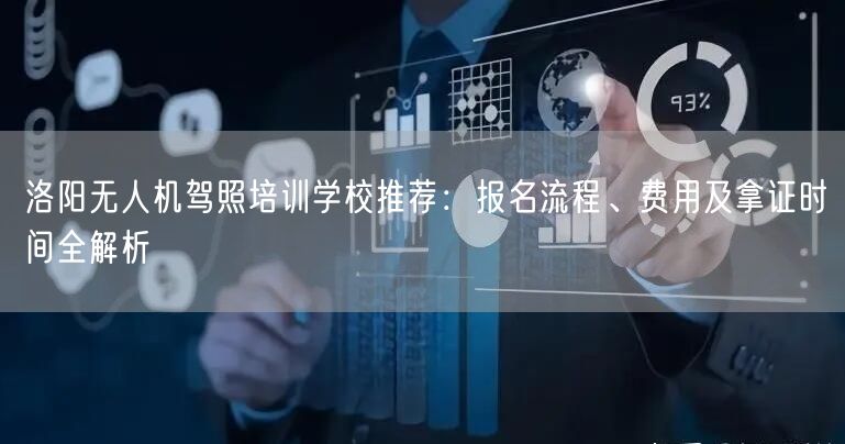 洛阳无人机驾照培训学校推荐：报名流程、费用及拿证时间全解析