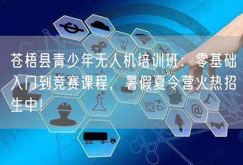 苍梧县青少年无人机培训班：零基础入门到竞赛课程，暑假夏令营火热招生中！