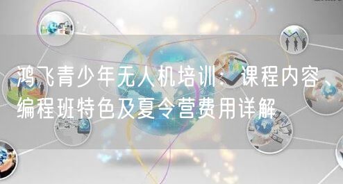 鸿飞青少年无人机培训:课程内容、编程班特色及夏令营费用详解