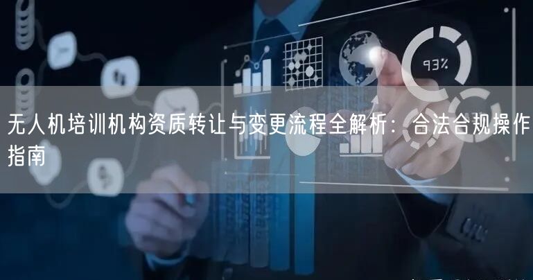 无人机培训机构资质转让与变更流程全解析：合法合规操作指南