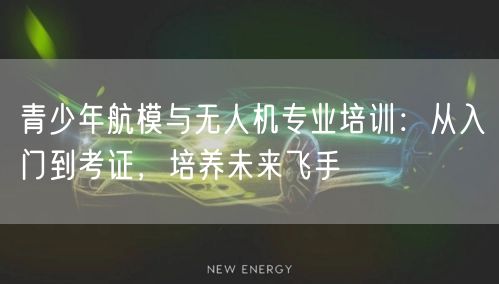 青少年航模与无人机专业培训：从入门到考证，培养未来飞手