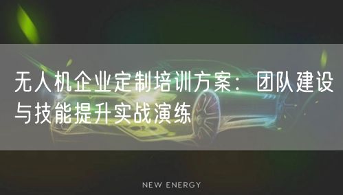 无人机企业定制培训方案:团队建设与技能提升实战演练 无人机企业定制培训方案:团队建设与技能提升实战演练