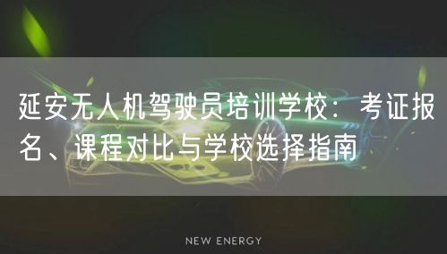 延安无人机驾驶员培训学校:考证报名、课程对比与学校选择指南
