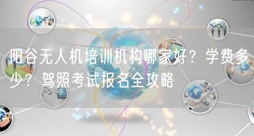 阳谷无人机培训机构哪家好?学费多少?驾照考试报名全攻略