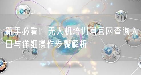 新手必看！无人机培训网官网查询入口与详细操作步骤解析