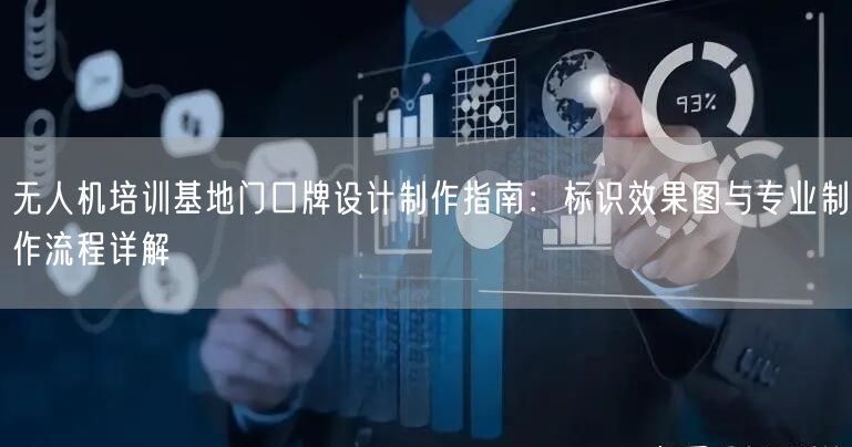 无人机培训基地门口牌设计制作指南：标识效果图与专业制作流程详解
