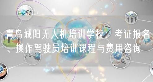 青岛城阳无人机培训学校：考证报名、操作驾驶员培训课程与费用咨询