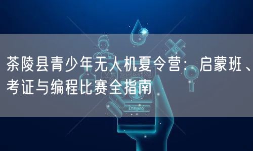 茶陵县青少年无人机夏令营：启蒙班、考证与编程比赛全指南