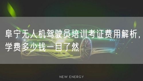 阜宁无人机驾驶员培训考证费用解析，学费多少钱一目了然