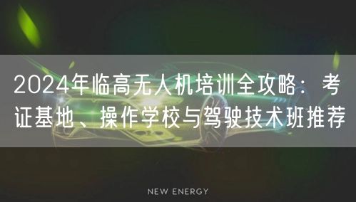 2024年临高无人机培训全攻略:考证基地、操作学校与驾驶技术班推荐