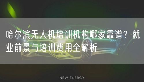 哈尔滨无人机培训机构哪家靠谱？就业前景与培训费用全解析