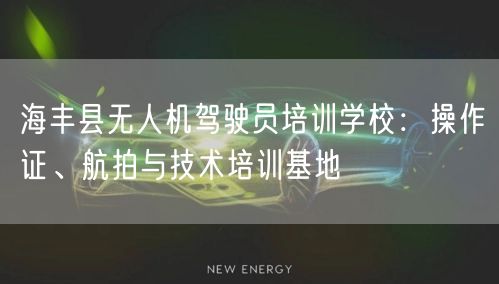 海丰县无人机驾驶员培训学校：操作证、航拍与技术培训基地