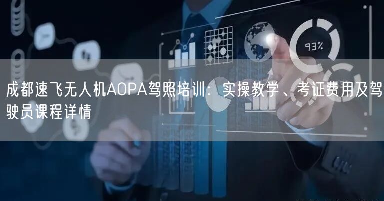 成都速飞无人机AOPA驾照培训：实操教学、考证费用及驾驶员课程详情