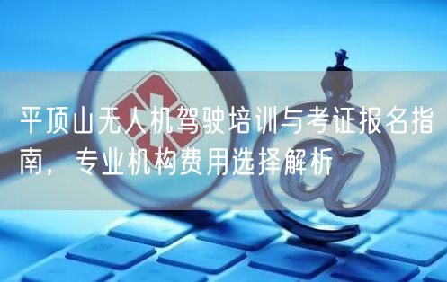 平顶山无人机驾驶培训与考证报名指南，专业机构费用选择解析