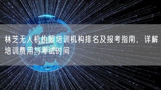林芝无人机执照培训机构排名及报考指南，详解培训费用与考试时间