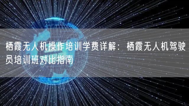 栖霞无人机操作培训学费详解：栖霞无人机驾驶员培训班对比指南