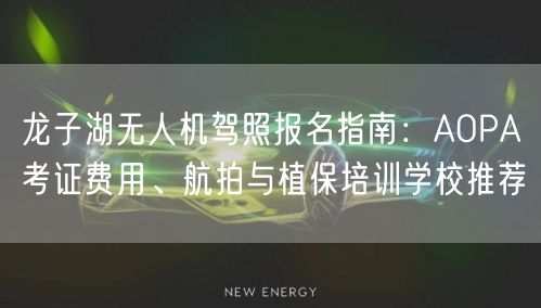 龙子湖无人机驾照报名指南：AOPA考证费用、航拍与植保培训学校推荐