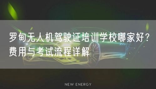 罗甸无人机驾驶证培训学校哪家好？费用与考试流程详解