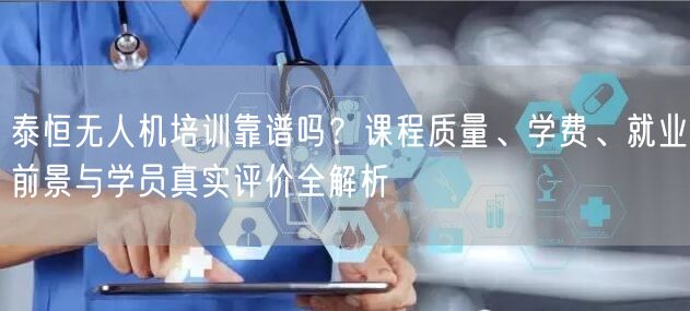 泰恒无人机培训靠谱吗？课程质量、学费、就业前景与学员真实评价全解析