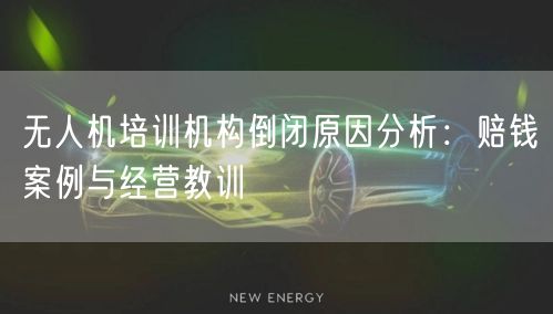 无人机培训机构倒闭原因分析:赔钱案例与经营教训 无人机培训机构倒闭原因分析:赔钱案例与经营教训