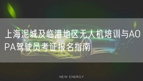 上海泥城及临港地区无人机培训与AOPA驾驶员考证报名指南 上海泥城及临港地区无人机培训与AOPA驾驶员考证报名指南