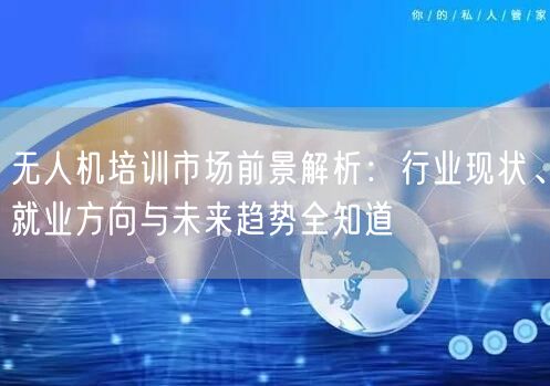 无人机培训市场前景解析:行业现状、就业方向与未来趋势全知道 无人机培训市场前景解析:行业现状、就业方向与未来趋势全知道