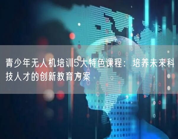 青少年无人机培训5大特色课程:培养未来科技人才的创新教育方案 青少年无人机培训5大特色课程:培养未来科技人才的创新教育方案