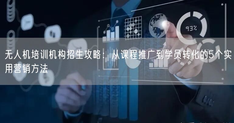 无人机培训机构招生攻略:从课程推广到学员转化的5个实用营销方法 无人机培训机构招生攻略:从课程推广到学员转化的5个实用营销方法