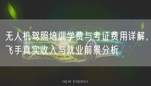 无人机驾照培训学费与考证费用详解，飞手真实收入与就业前景分析