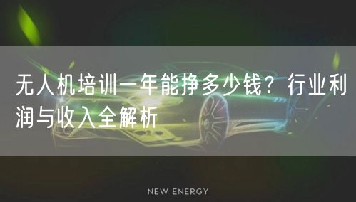 无人机培训一年能挣多少钱?行业利润与收入全解析 无人机培训一年能挣多少钱?行业利润与收入全解析
