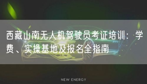 西藏山南无人机驾驶员考证培训：学费、实操基地及报名全指南