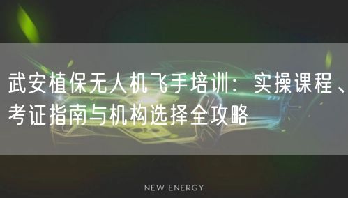 武安植保无人机飞手培训:实操课程、考证指南与机构选择全攻略 武安植保无人机飞手培训:实操课程、考证指南与机构选择全攻略