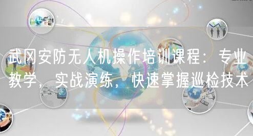 武冈安防无人机操作培训课程:专业教学,实战演练,快速掌握巡检技术 武冈安防无人机操作培训课程:专业教学,实战演练,快速掌握巡检技术